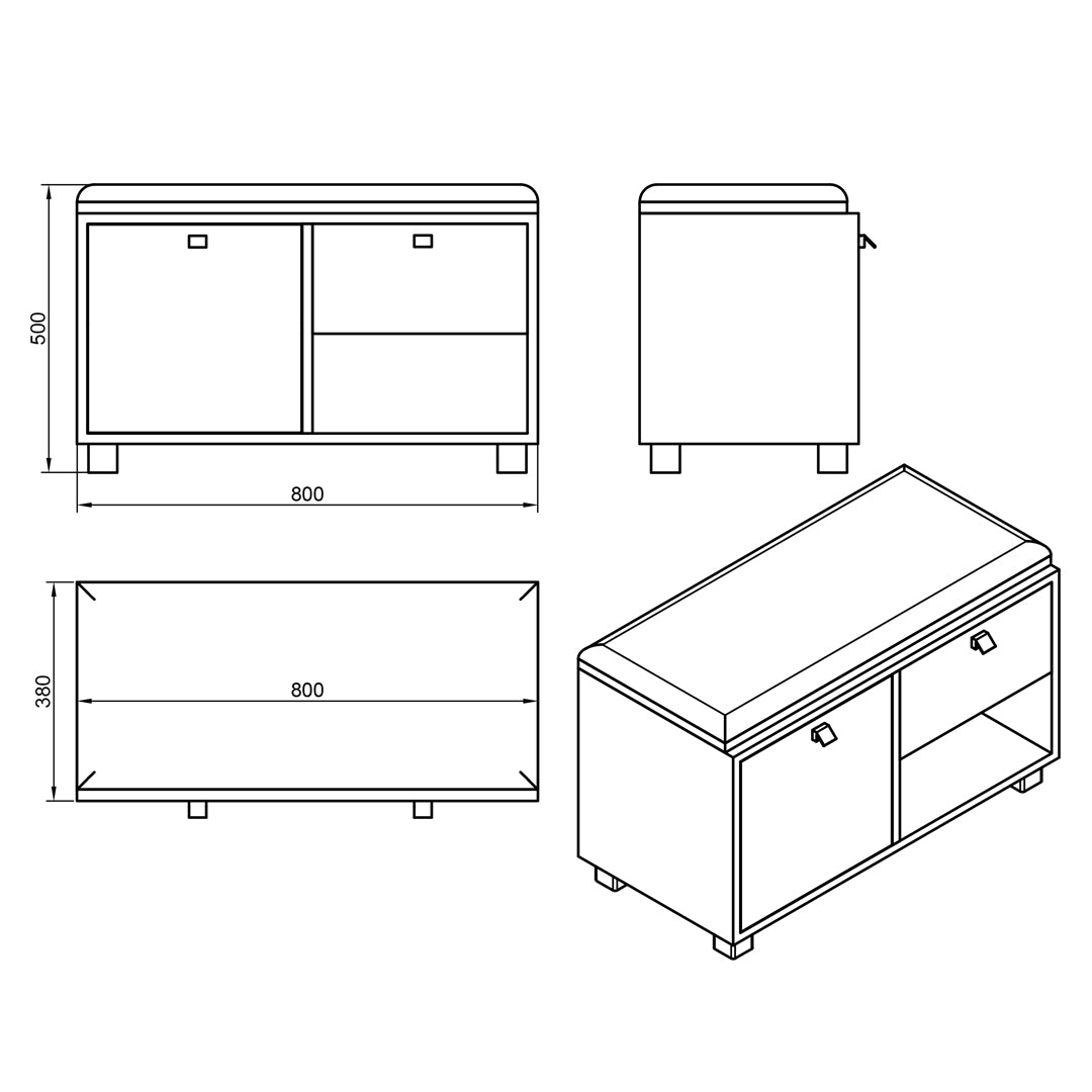 جزامة 38×80سم - STCO80