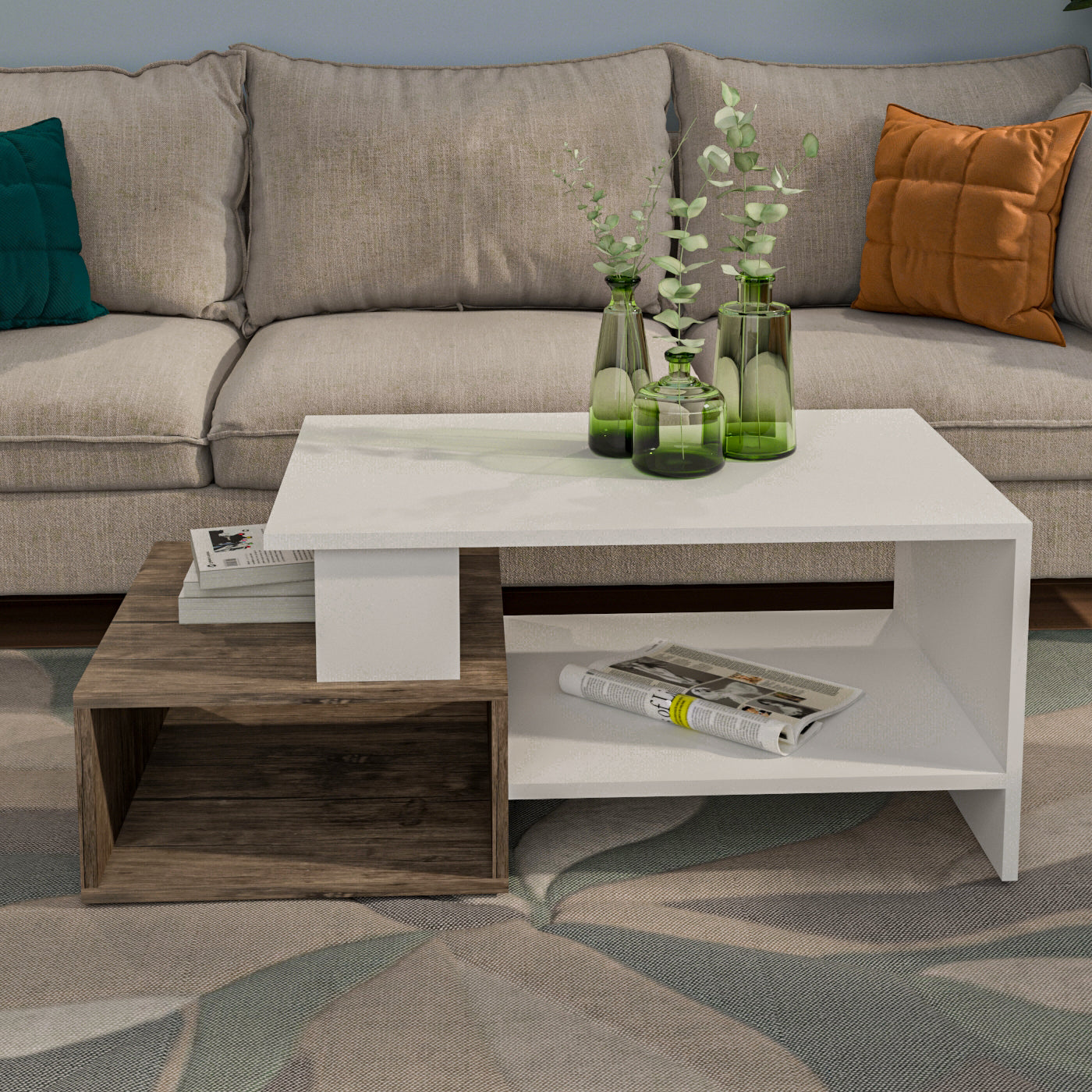 Coffee table 50 x 100 cm ZAF35 Chic Homz