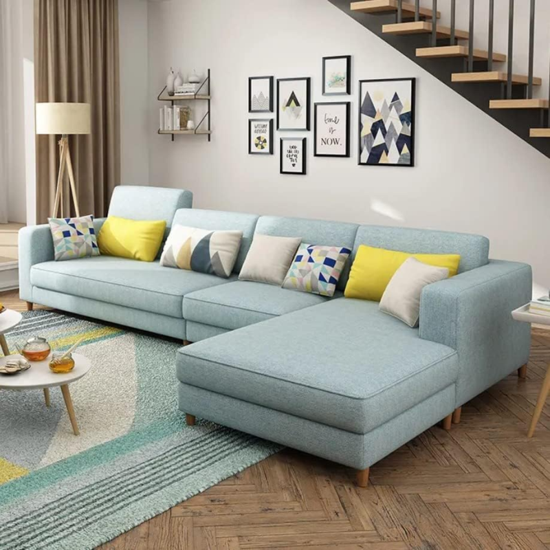 Beech wood corner sofa 320 x 180 cm - FAK114 – Chic Homz