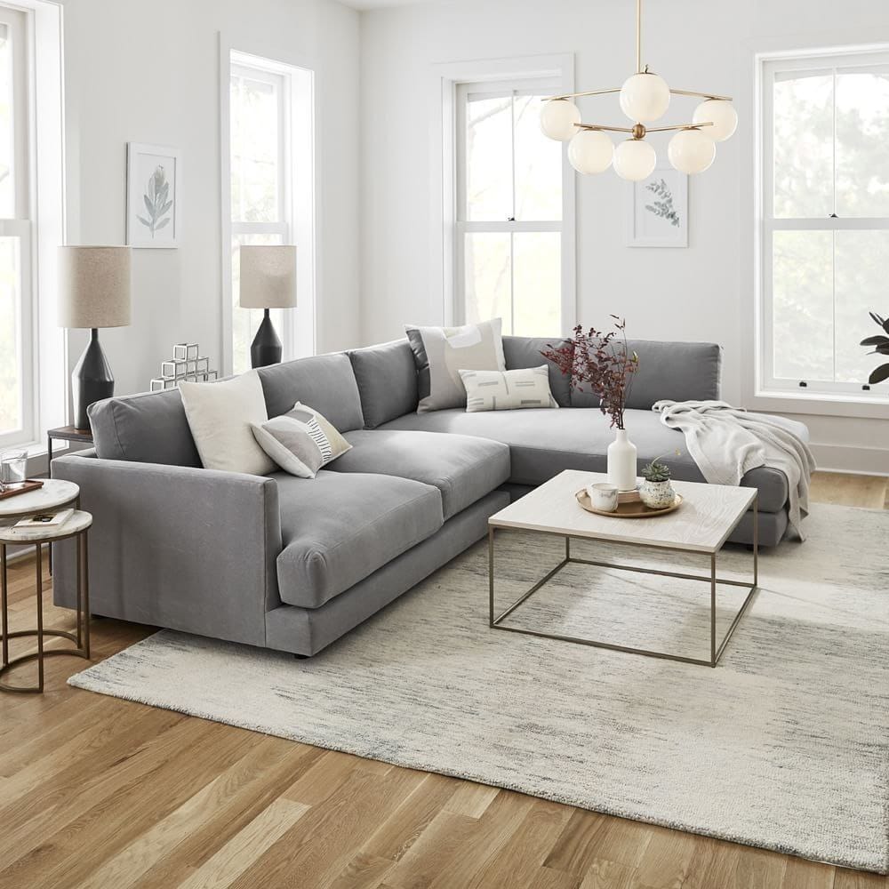 Beech wood corner sofa 250 x 190 cm
