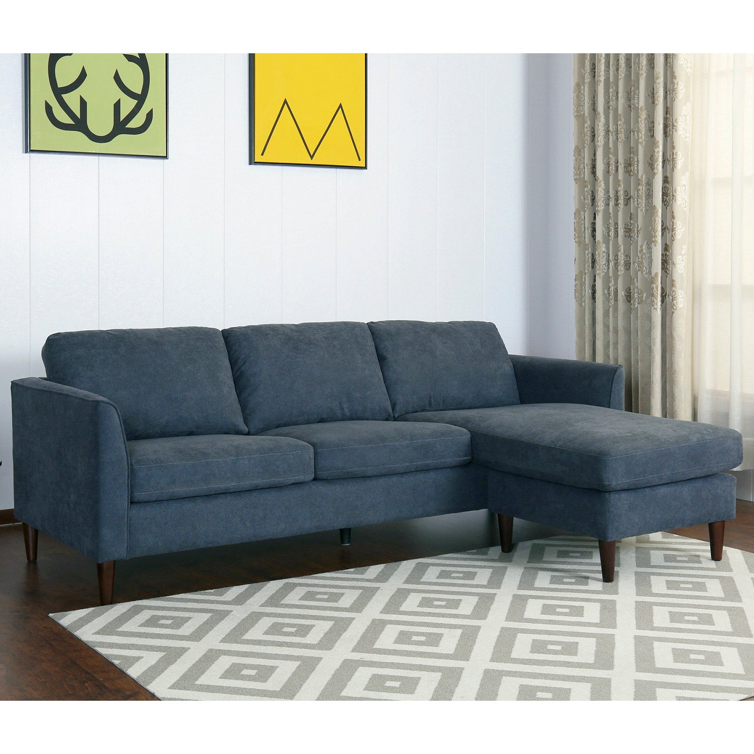 Beech wood corner sofa 220 x 160 cm FACT343 Chic Homz