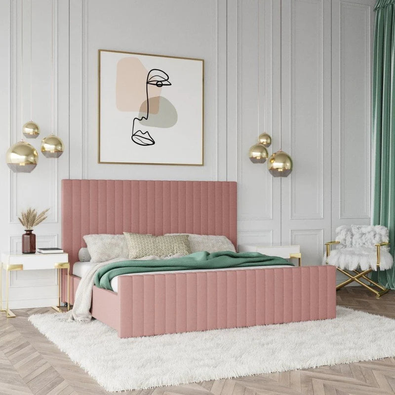 Natural wood bed 180 x 200 cm - TEM43