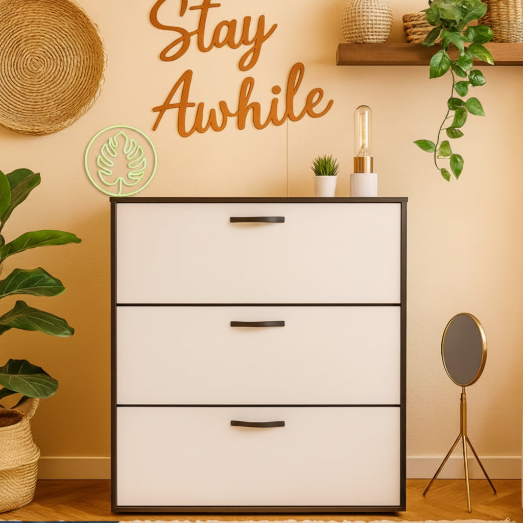 Special offer: TV table and coffee table with shoe rack + free pouf - WM147