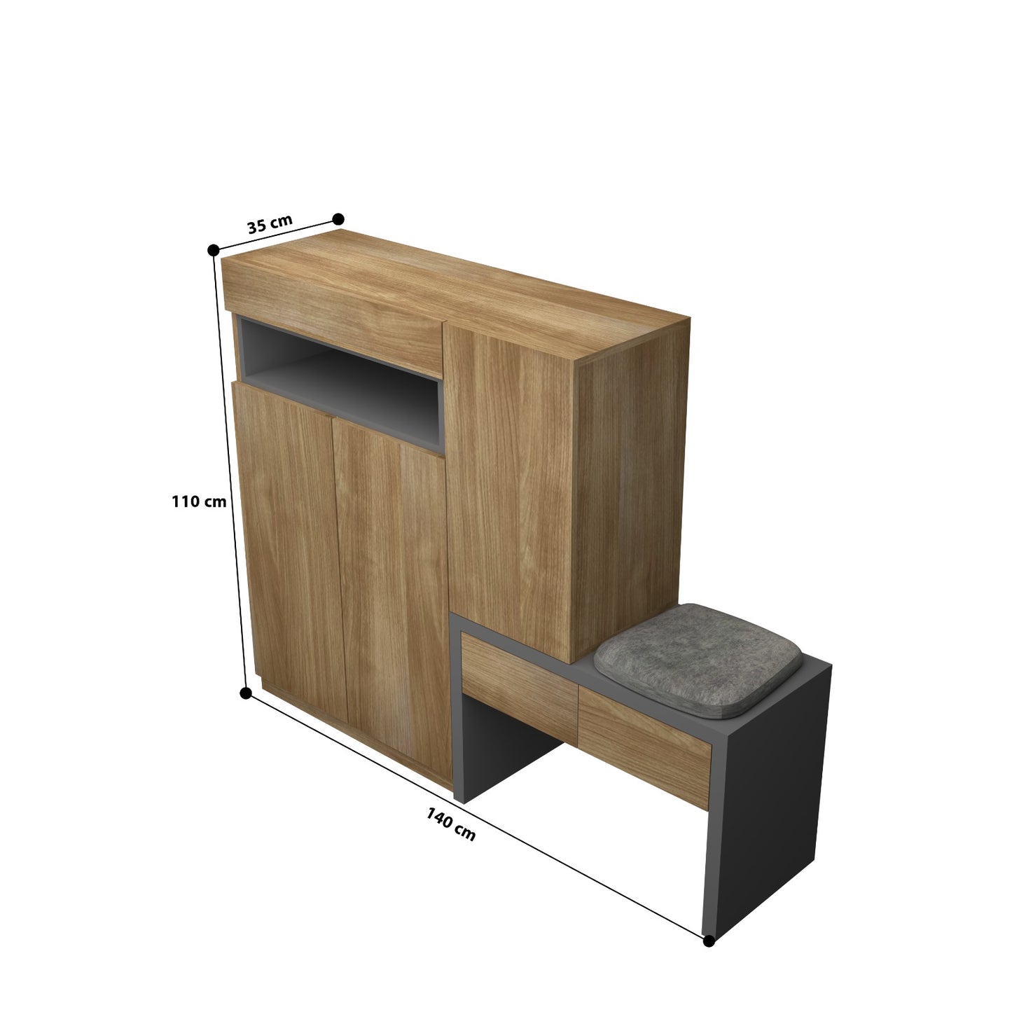 Shoe rack110 x 143 cm - WDY87