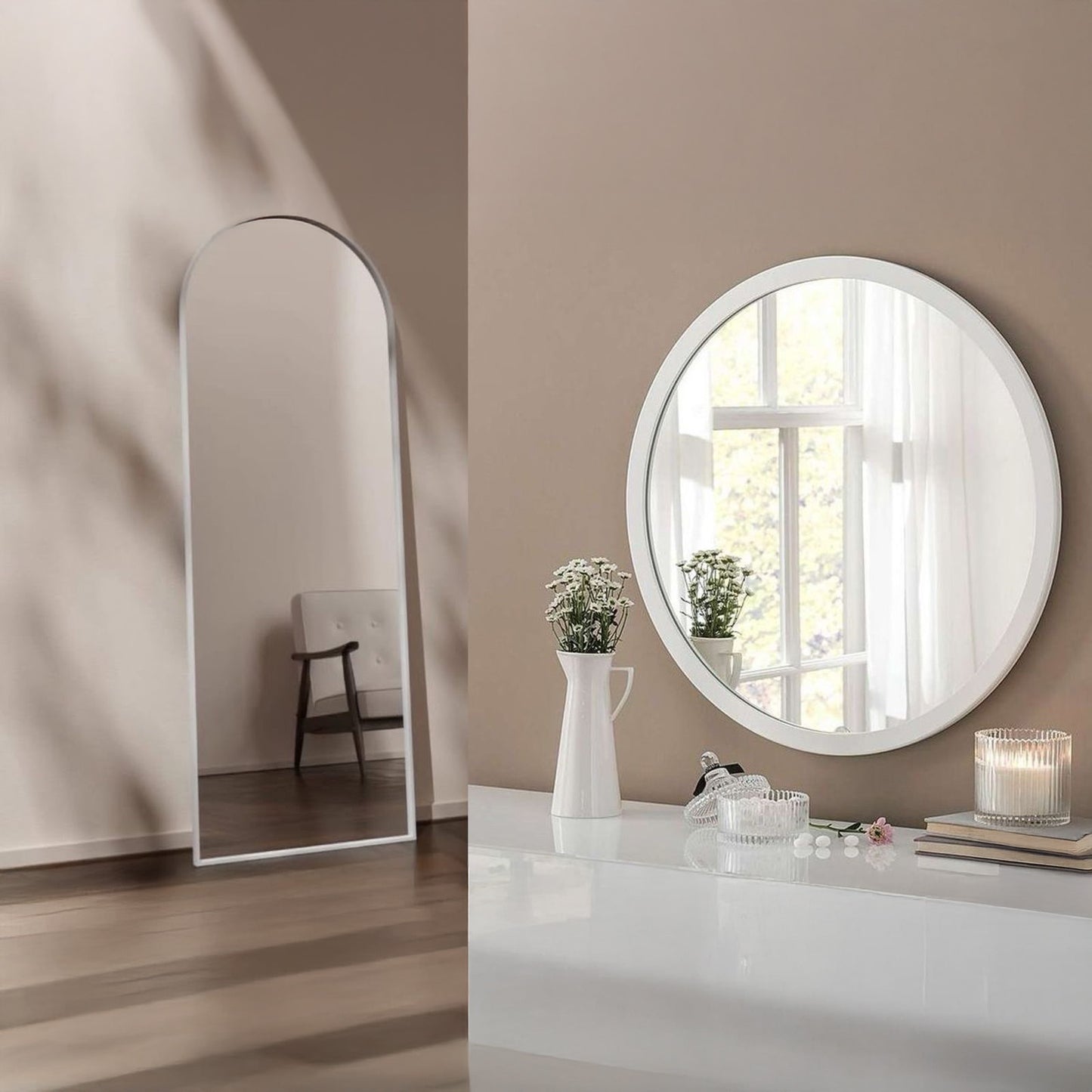 طقم مرايا قطعتين