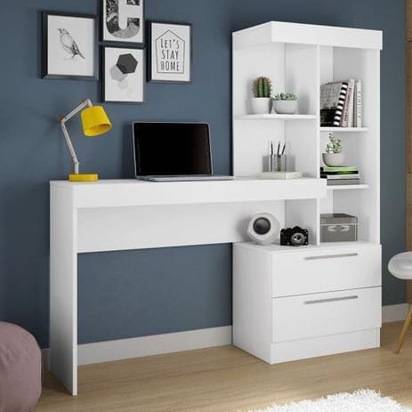 مكتب مع وحدة أرفف