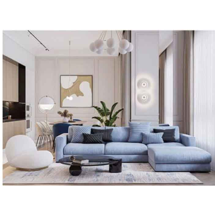 Beech wood corner sofa 280 x 180 cm