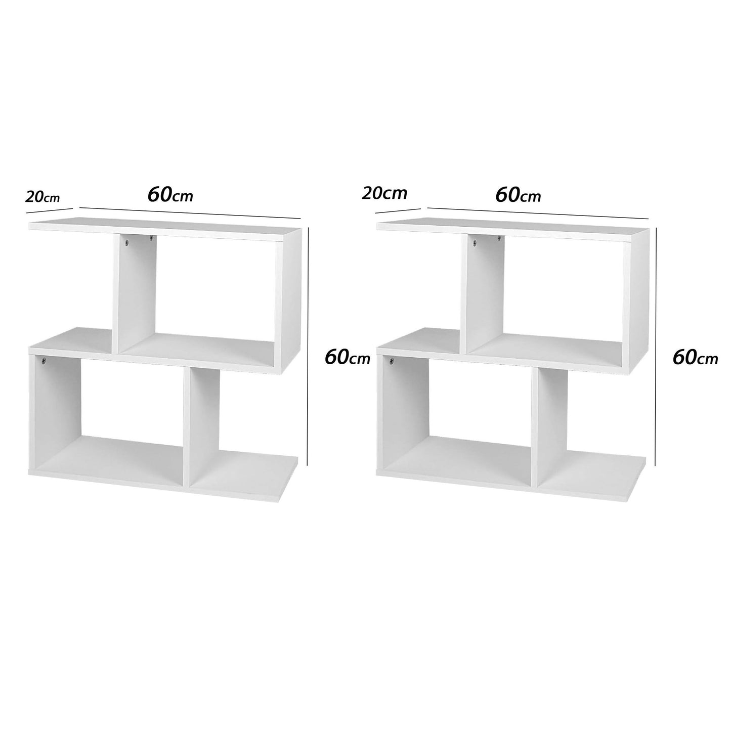 وحدة عرض أرفف - قطعتين 60×60سم - FAN446