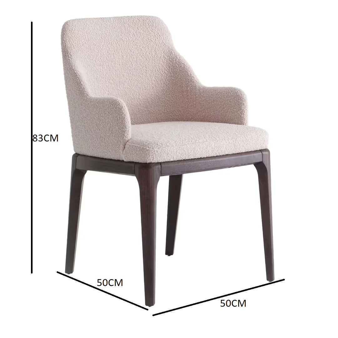 كرسي خشب زان 50×50سم - HMS96