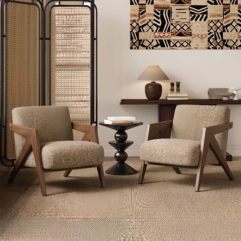 كرسي خشب زان 80×60سم - HMS100