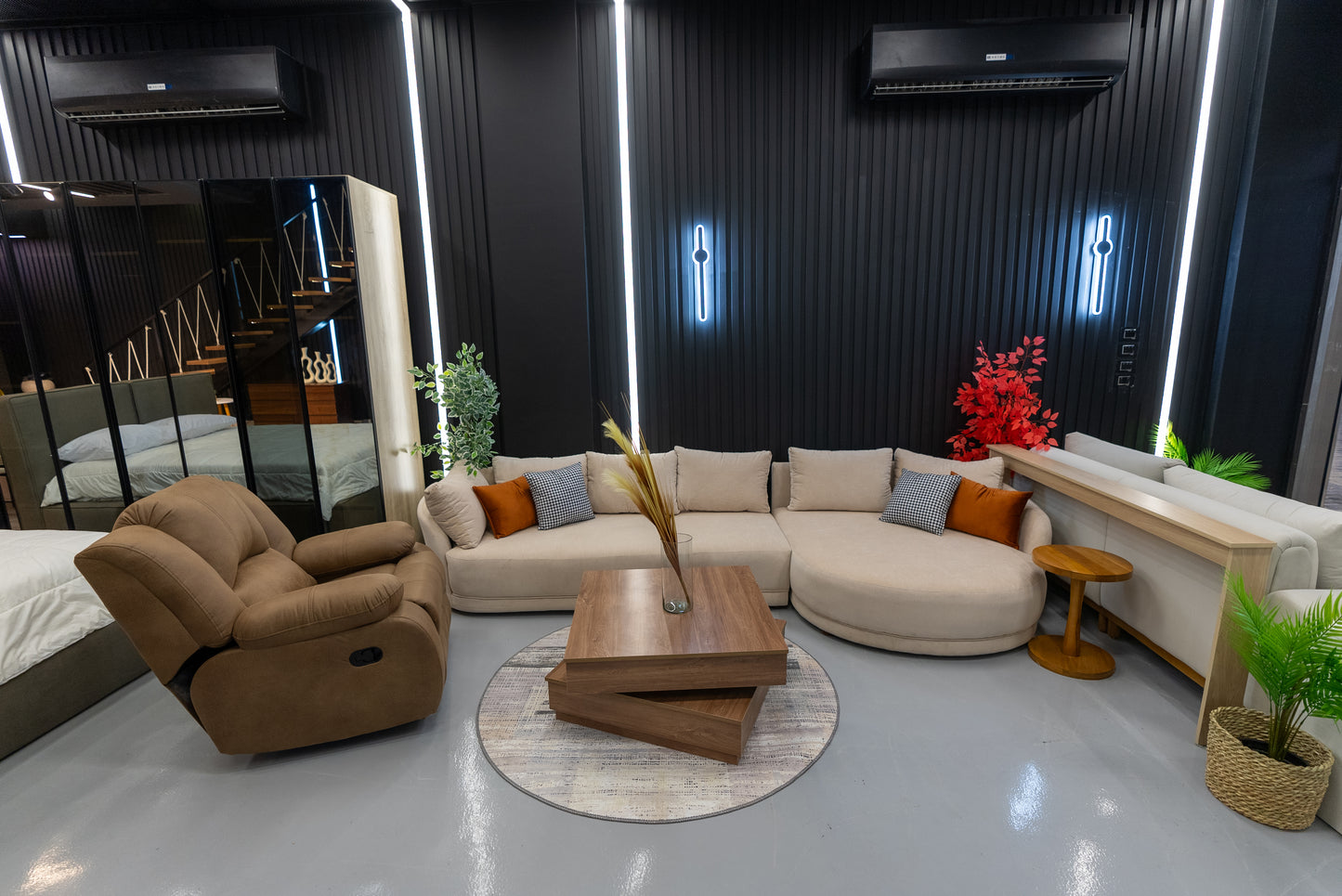 ركنة خشب زان 340×150سم - OUR92