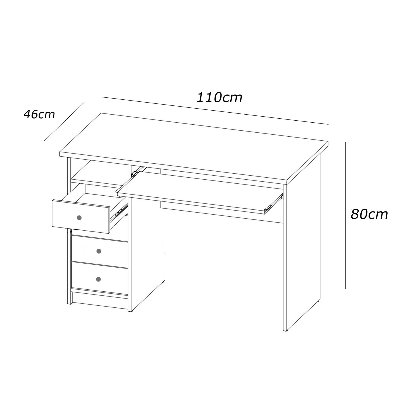 مكتب 110×46سم - FAN222