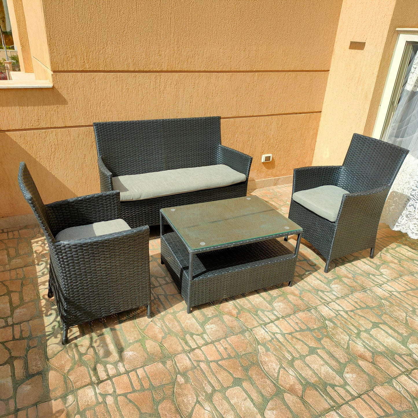 طقم أثاث خارجي - 4 قطع - ORN64