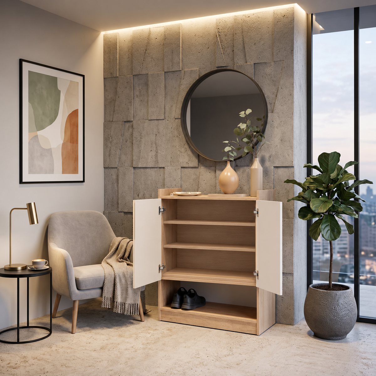 Shoe rack 80x100 cm - TIU9