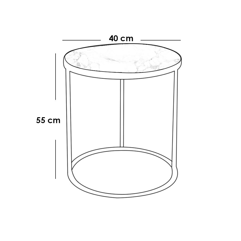 Round side table 40 cm - STAR11