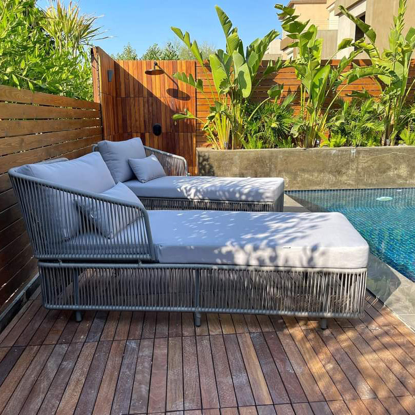 شيزلونج خارجي قطعتين مع ترابيزة - SAT226