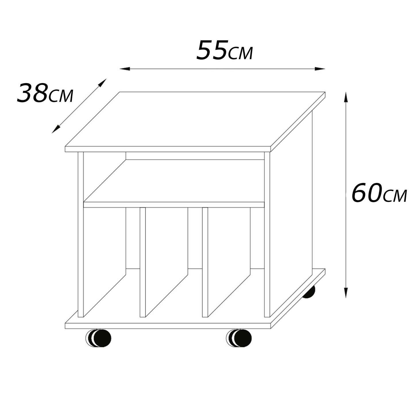 ترابيزة جانبية 60×55سم- FAN147