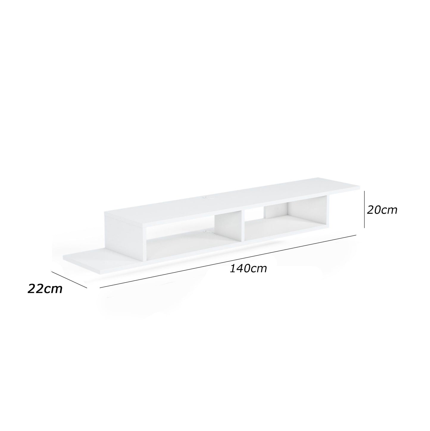 Shelf unit 140x22cm - FAN671