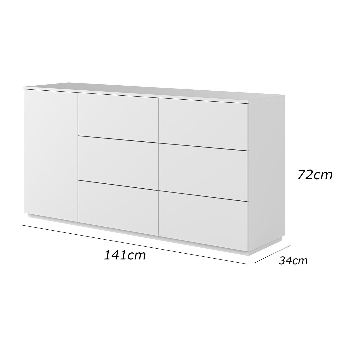 وحدة تخزين 141×34سم - FAN680