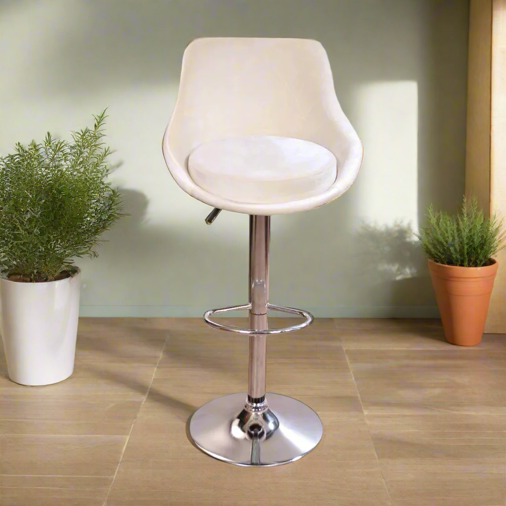 Hydraulic Bar stool -AC62 - white