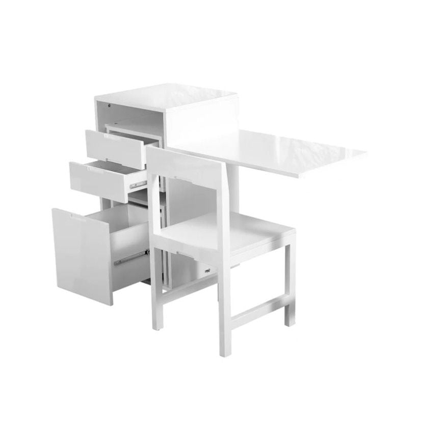 Folding desk and chair combo hot sale