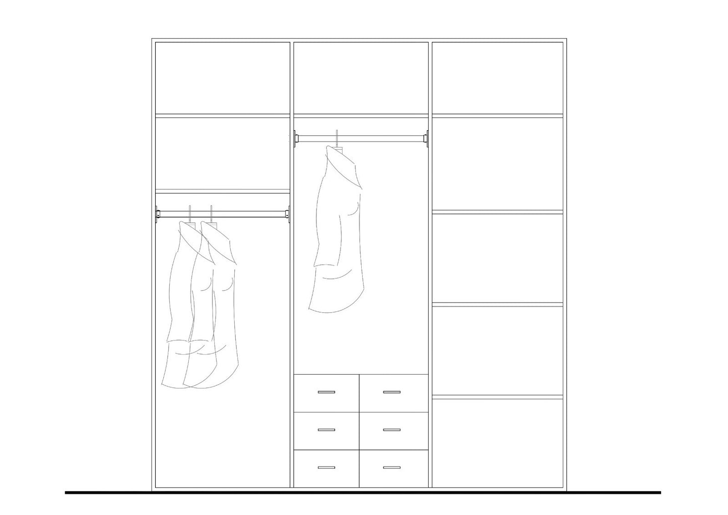 Wardrobe 220×240 cm - WOD45