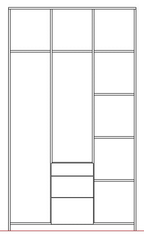 Wardrobe 210×120 cm - SHR227