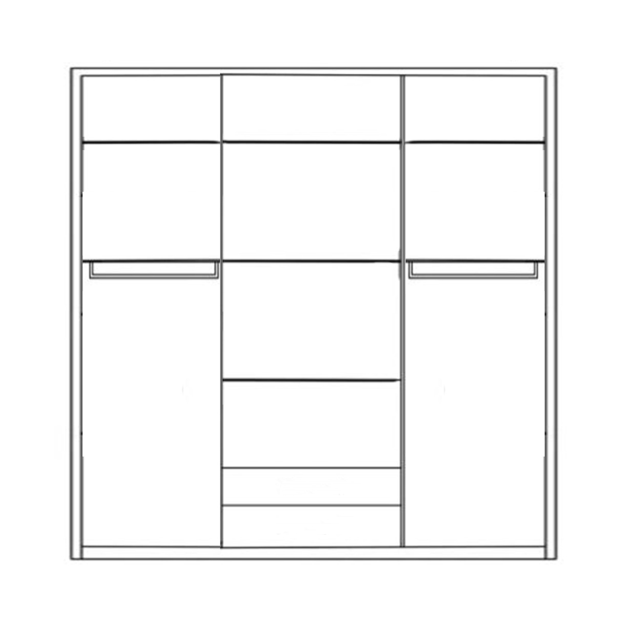 دولاب 120×220سم - TOP111