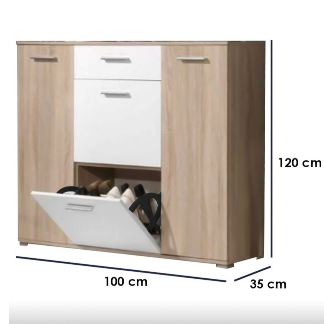 Shoe rack 120x100cm - CO23-F