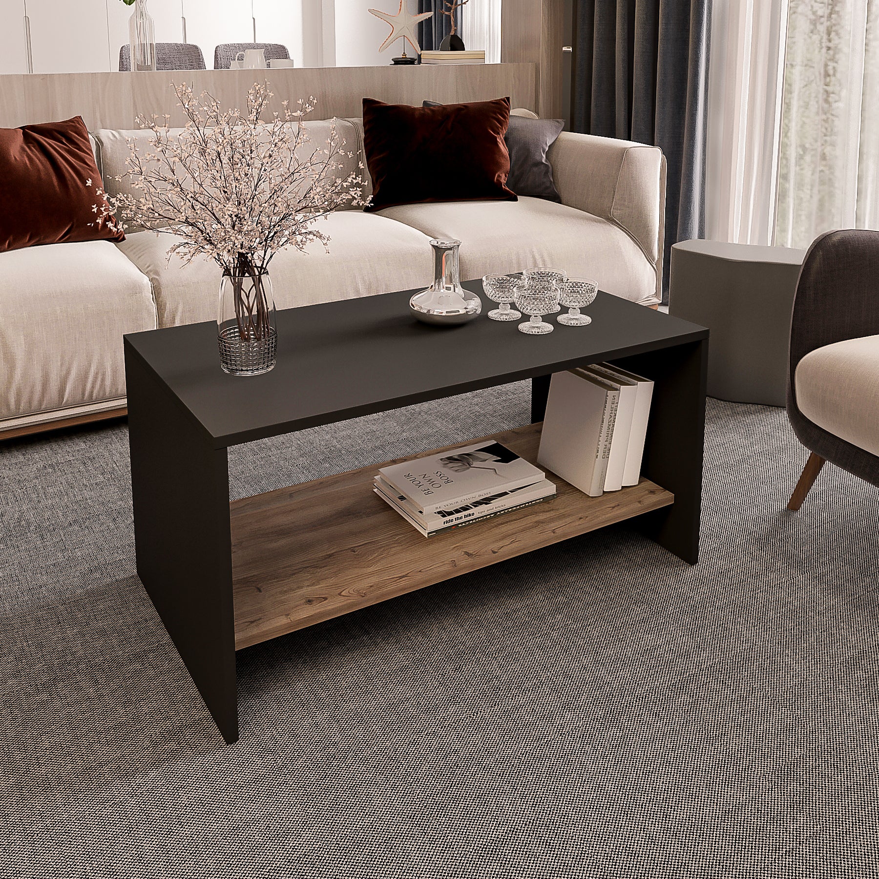 Coffee table 50 x 90 cm - ZAF70 – Chic Homz