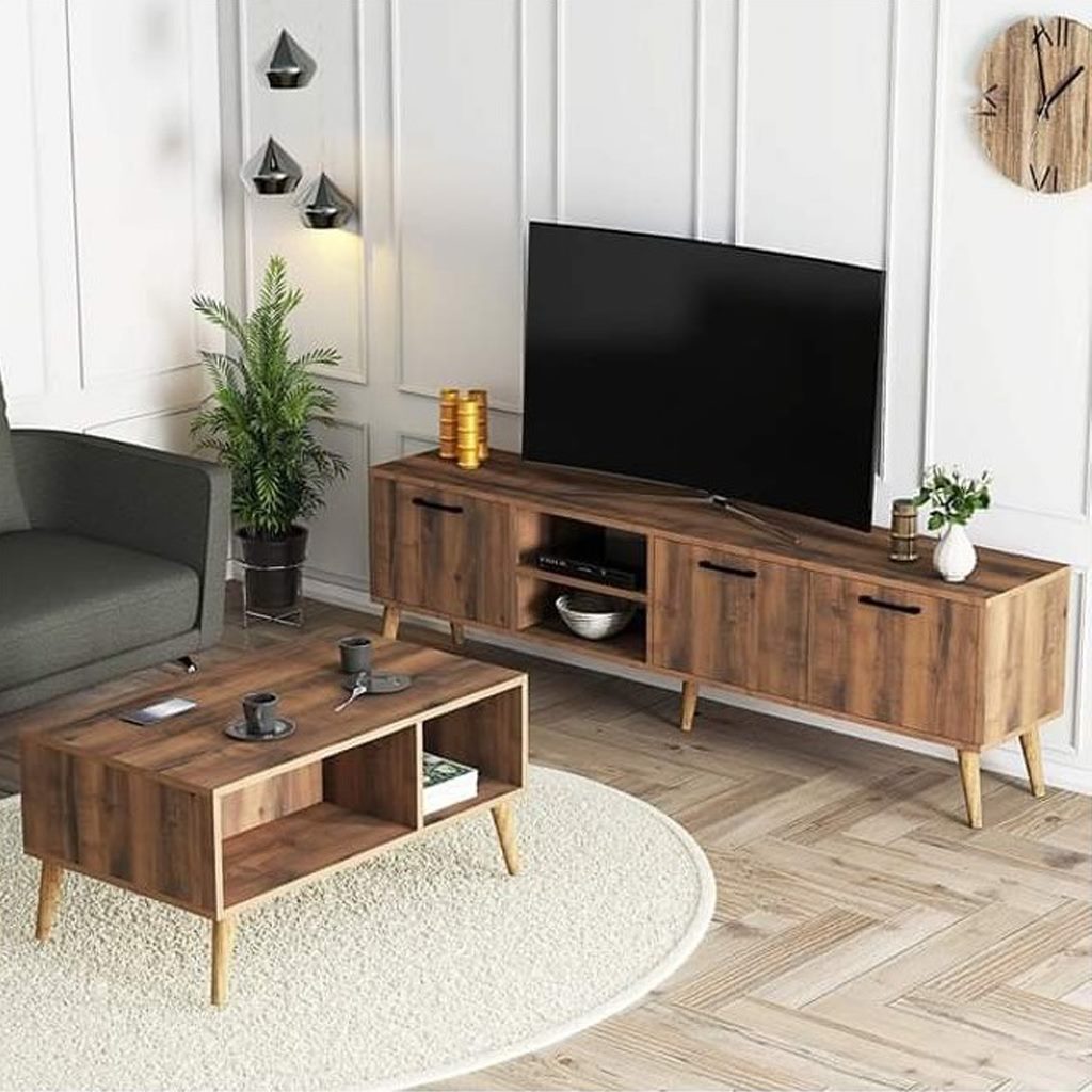 ترابيزة تليفزيون وترابيزة قهوة