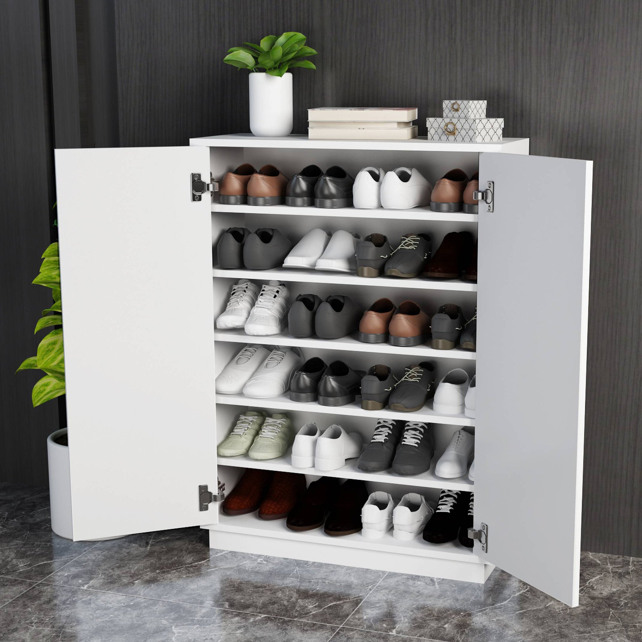 Shoe rack 40 x 80 cm LOG617 – Chic Homz - Main Image