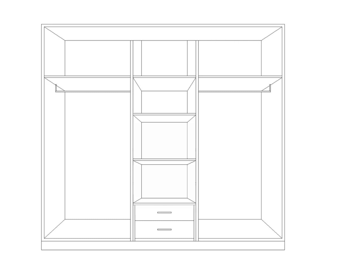 Wardrobe 200x180 cm - GMF15