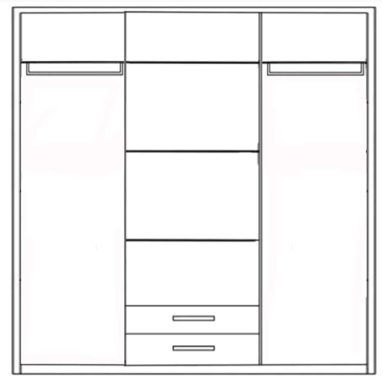 Wardrobe 200x180 cm - GMF16