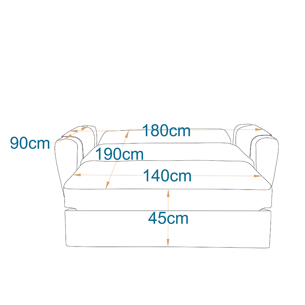 Mechanism sofa bed 180x90cm - MAS21