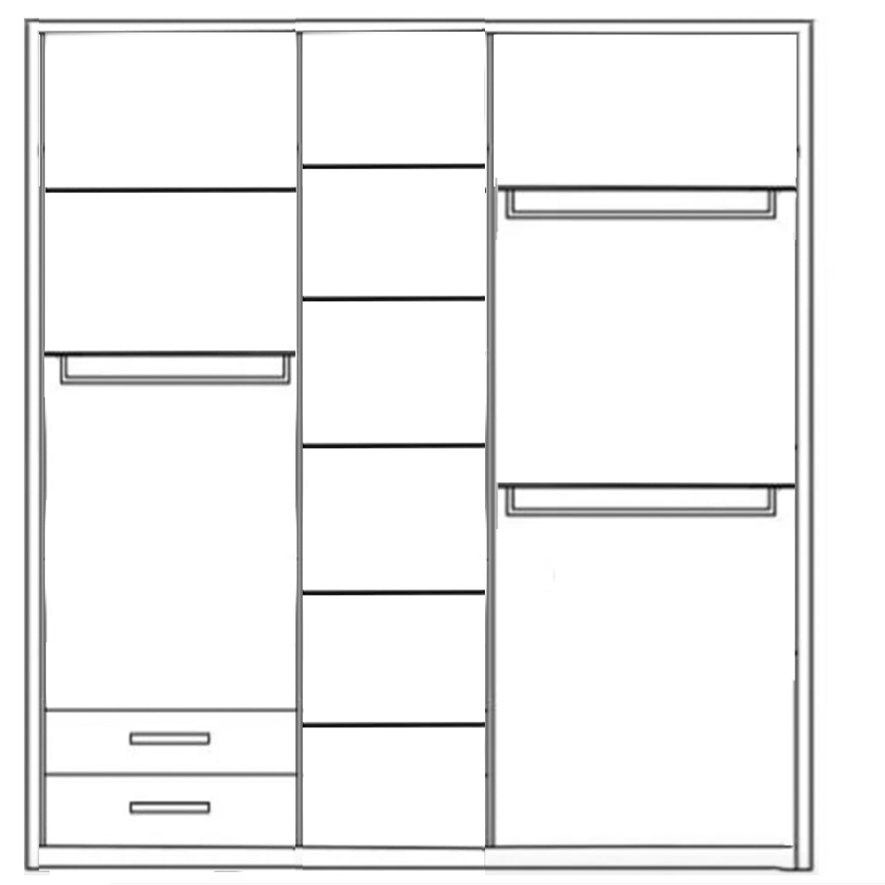 Cupboard 240 x 240 cm - TOP32