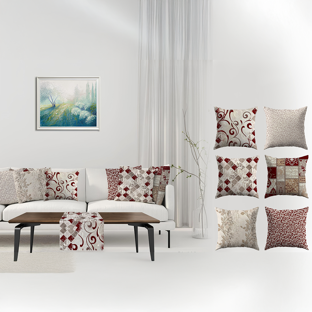 طقم كوشن مع رانر