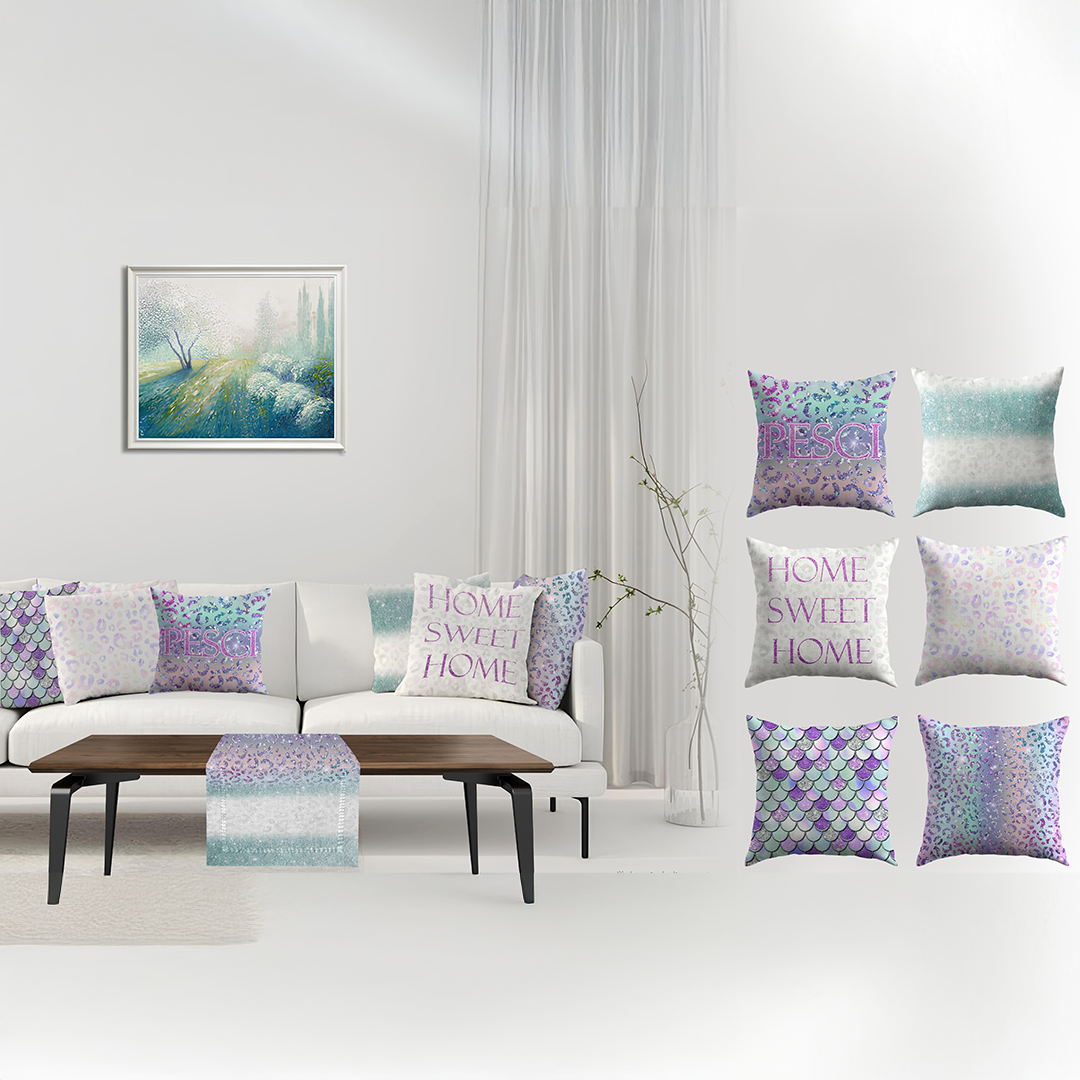 طقم كوشن مع رانر