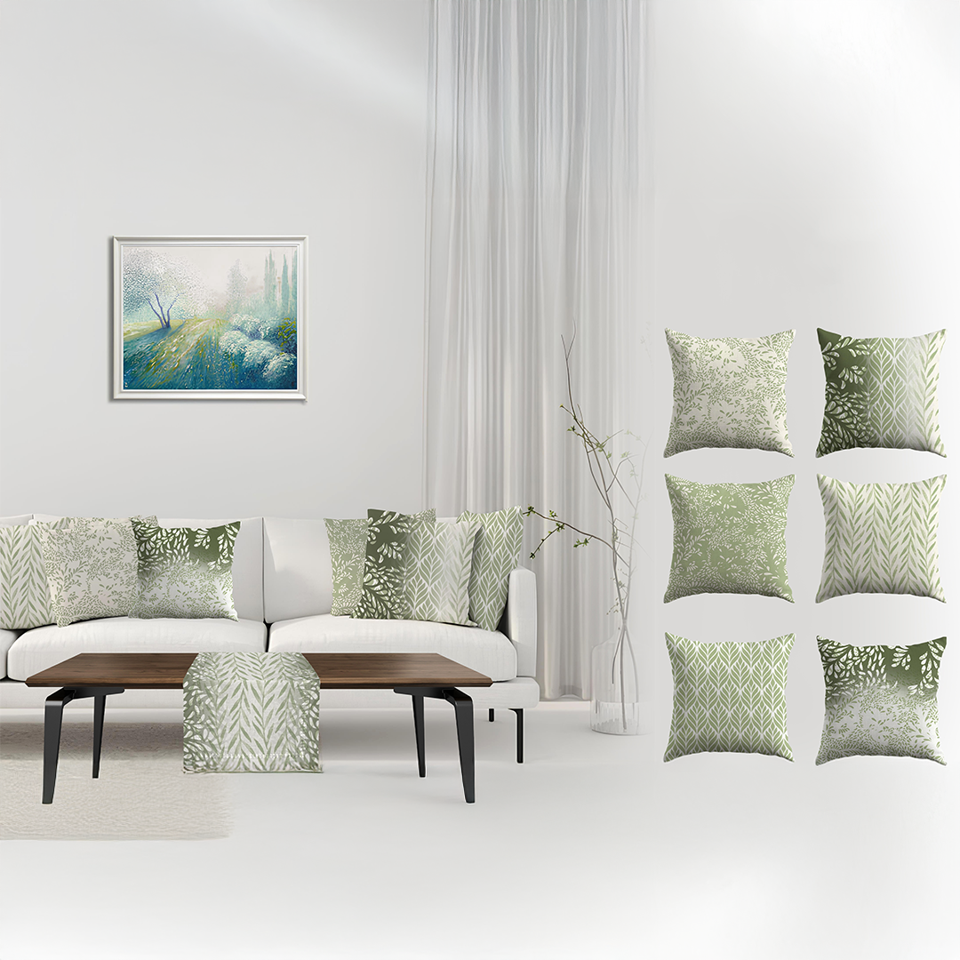 طقم كوشن مع رانر