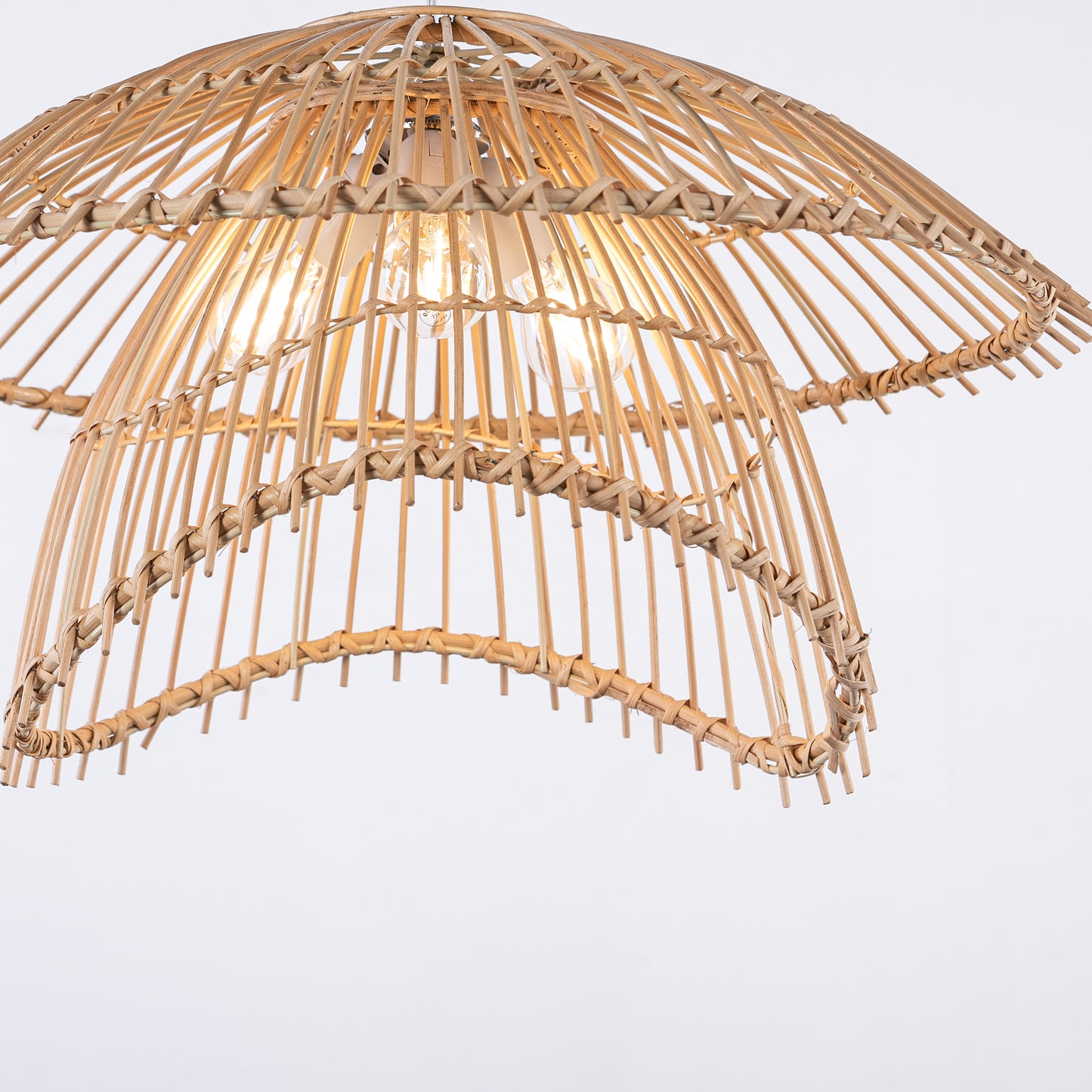 نجفة بامبو طبيعي 50×50سم - TBS548