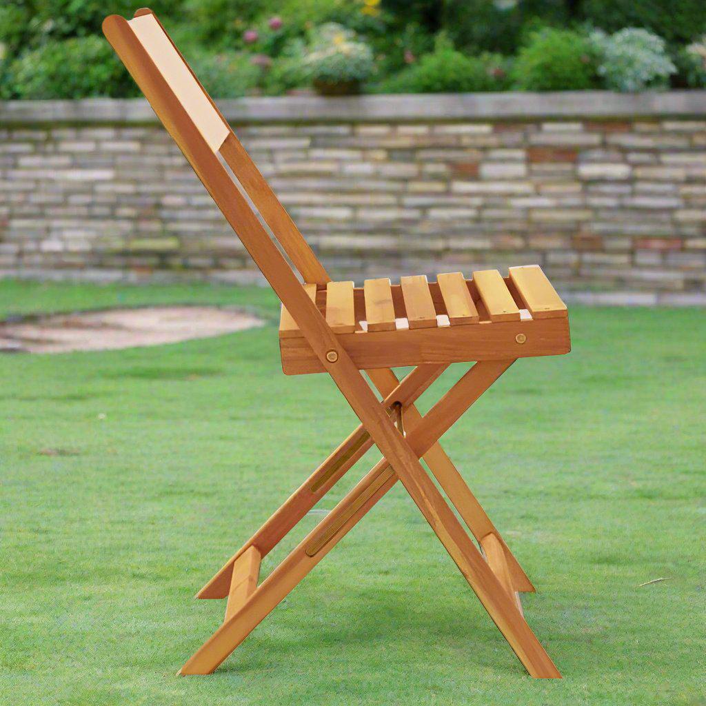 كرسي خارجي خشب زان 90×47سم - OUR120