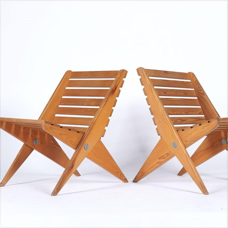 Outdoor chair beech wood 90x47cm - OUR123