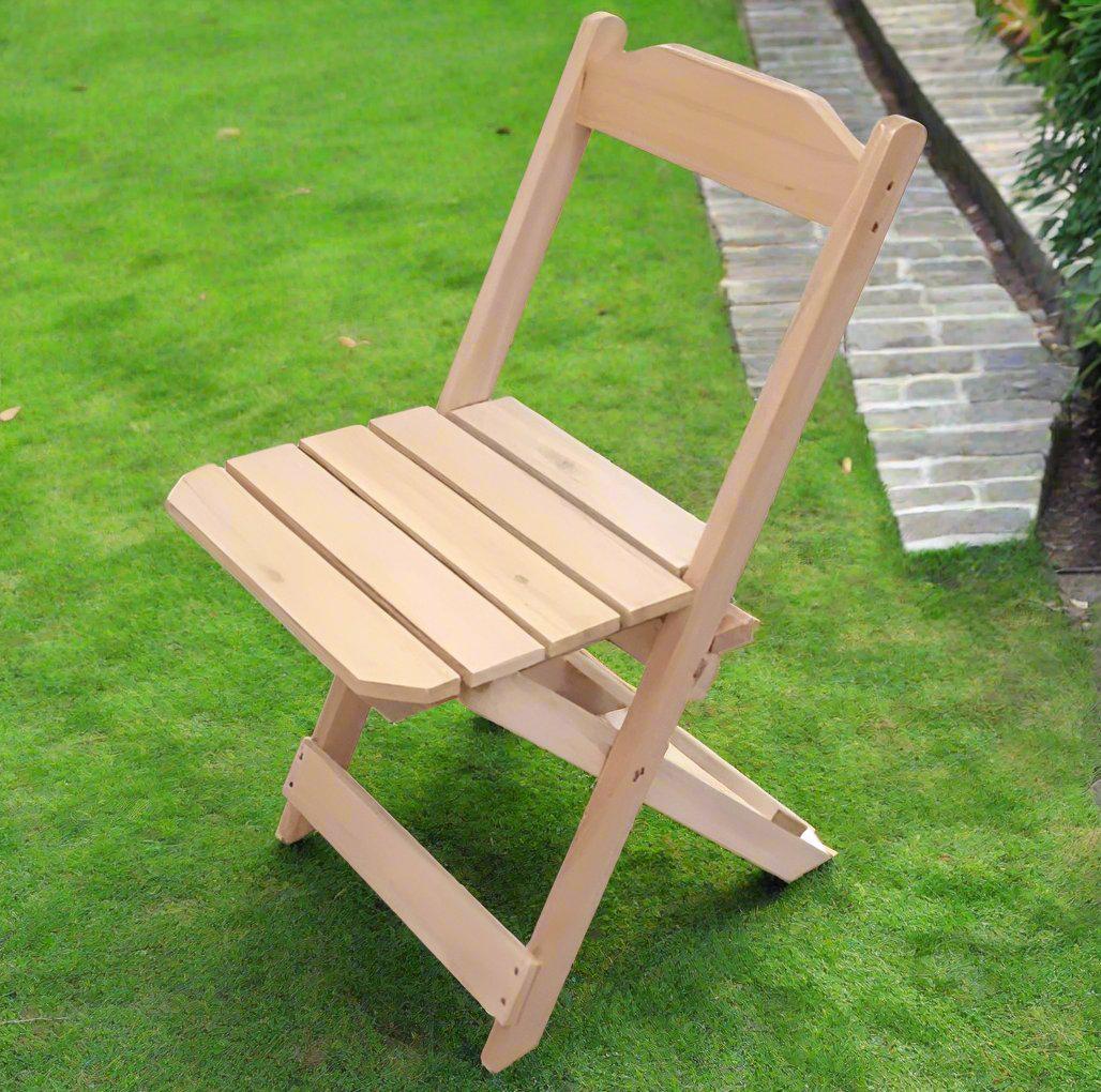 كرسي خارجي خشب زان 90×45سم - OUR148