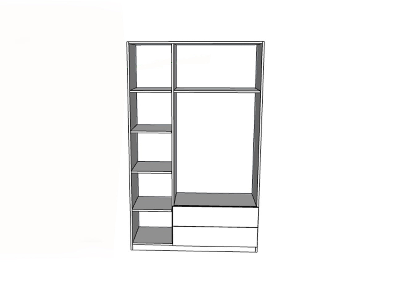 دولاب 210×120سم - SHR124