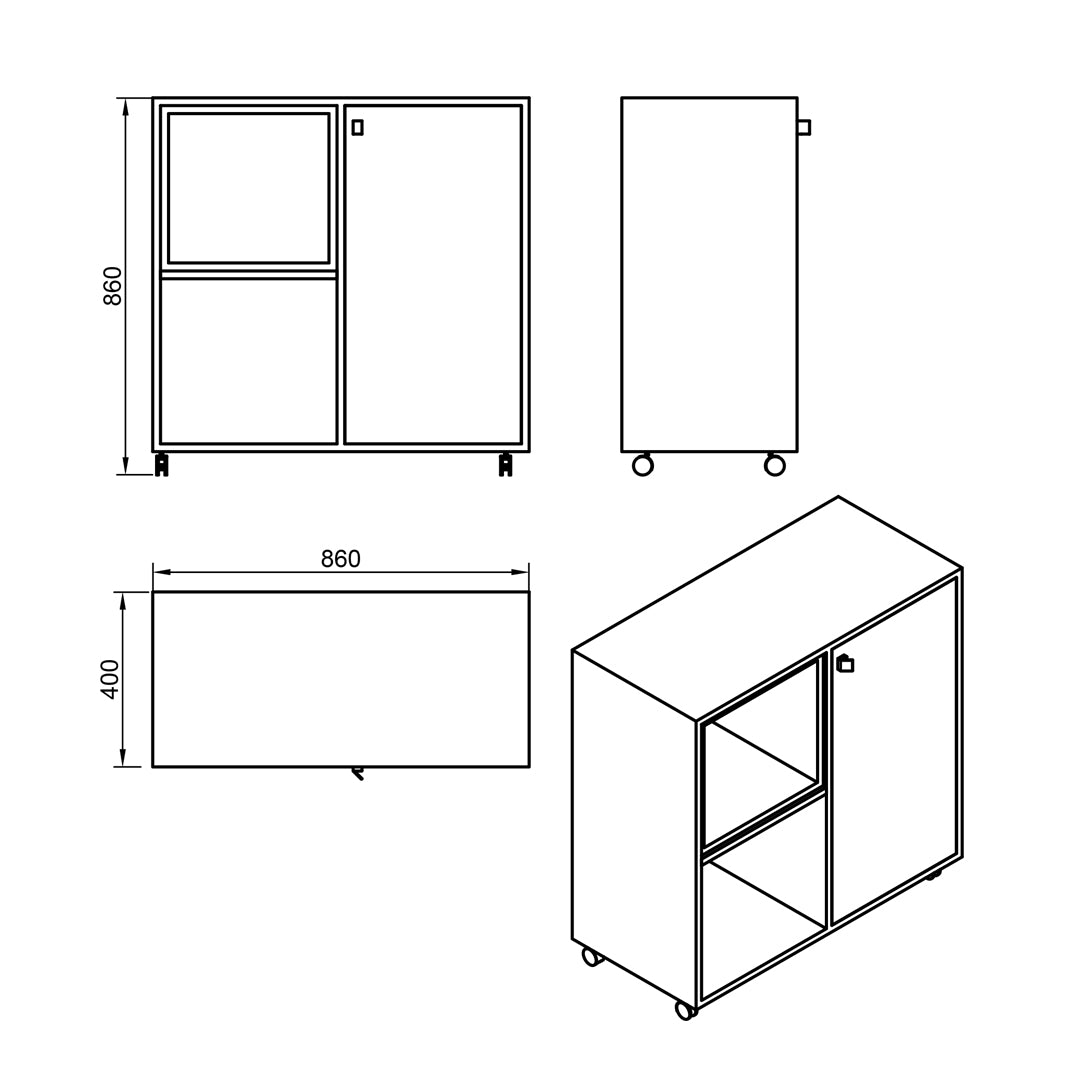 كوفي كورنر 40×86سم - stco39