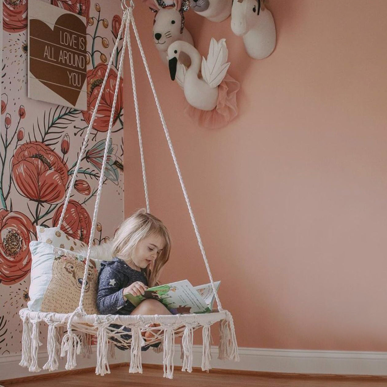 Macrame children swing 60 x 60 cm MCR40 – Chic Homz