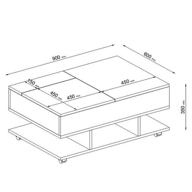 ترابيزة قهوة 60×90سم - SHR40