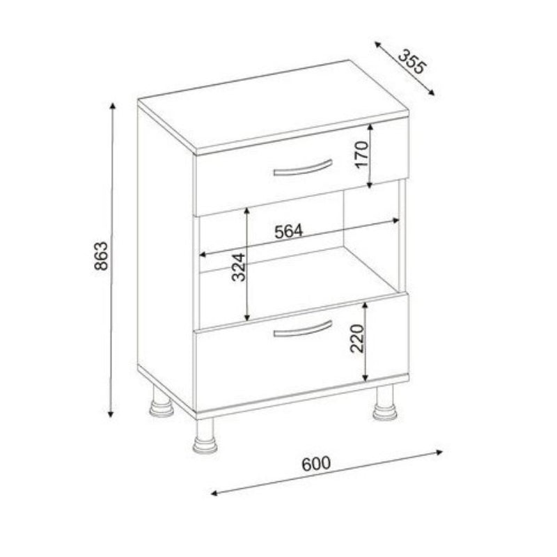 Kitchen Storage Unit 35 x 60 cm - SHR192