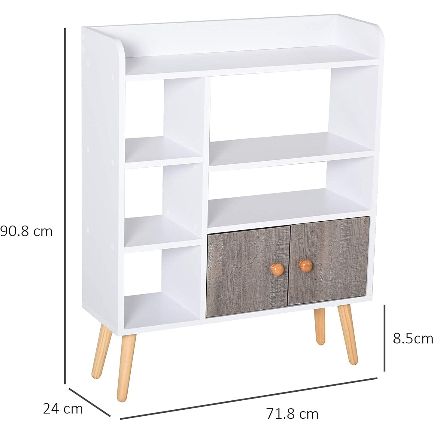 Bookcase 80x91 cm -SHR123