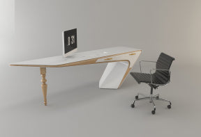 مكتب مدير خشب طبيعي 70×200سم - PIO60